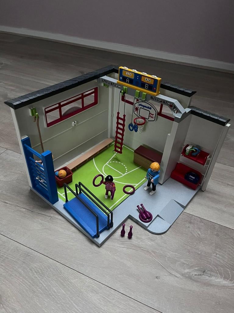 Playmobil sportlokaal / gymzaal 9454, Kinderen en Baby's, Speelgoed | Playmobil, Ophalen, Zo goed als nieuw, Complete set