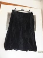 Zwarte gevoerde mooie velours velvet rok van H&M, maat 38., Maat 38/40 (M), H&M, Verzenden, Zwart