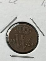 Halve cent 1854, Postzegels en Munten, Munten | Nederland, Ophalen of Verzenden, Koning Willem III, Overige waardes, Losse munt