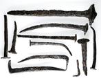 Antiek ijzer Artifacts, nails longest L15cm  c225, Antiek en Kunst, Ophalen of Verzenden