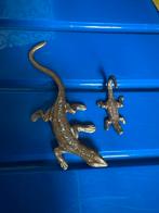 Bronzen Hagedis & Salamander Beelden, Ophalen of Verzenden, Gebruikt, Dier