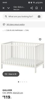 Ledikant 120x60 cm met biologisch Prolana matras, Ophalen, Gebruikt, Minder dan 140 cm, Matras