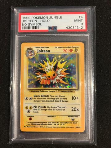 4/64 jolteon no symbol psa 9 beschikbaar voor biedingen