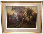 Jan J vd Stap Schilderij (paneel 50 x 37,5) Johannes Jacobus, Antiek en Kunst, Kunst | Schilderijen | Klassiek, Ophalen of Verzenden