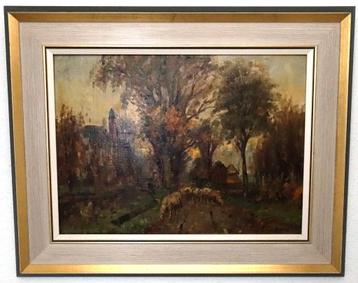 Jan J vd Stap Schilderij (paneel 50 x 37,5) Johannes Jacobus beschikbaar voor biedingen