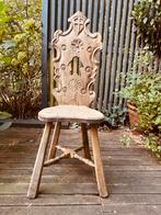 Hardhouten stoel (vintage), Antiek en Kunst, Ophalen
