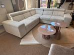 Hoekbank L-255x255 Creme Ribstof Direct/Leverbaar E-7132