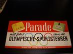 Mooie poster KING'S PARADE sigaretten Olympische Spelen 1952, Ophalen of Verzenden, A1 t/m A3, Reclame, Rechthoekig Staand