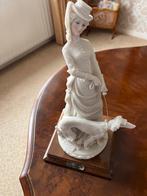 Antiek A. Belcari Beeldje Dame met Hond, Ophalen