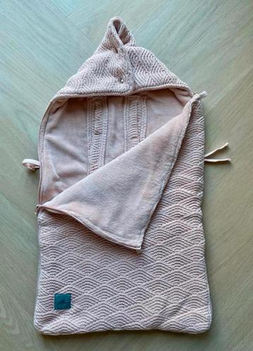 Jollein voetenzak River Knit Pale Pink kinderwagen autostoel beschikbaar voor biedingen