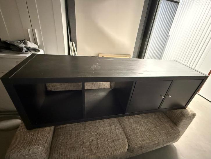 KALLAX 1x4, Huis en Inrichting, Kasten | Stellingkasten, Gebruikt, Ophalen