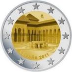 2 Euro Spanje 2011 UNC - Alhambra, Postzegels en Munten, Munten | Europa | Euromunten, 2 euro, Spanje, Losse munt, Verzenden