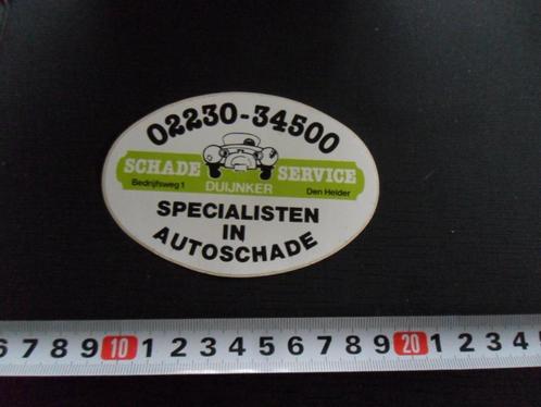 sticker den helder schade service autoschade duijnker, Verzamelen, Stickers, Zo goed als nieuw, Bedrijf of Vereniging, Ophalen