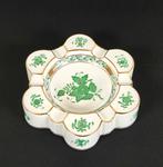 Herend porselein. Apponyi groen. Bakje, sieraden schaal,..., Antiek en Kunst, Ophalen of Verzenden