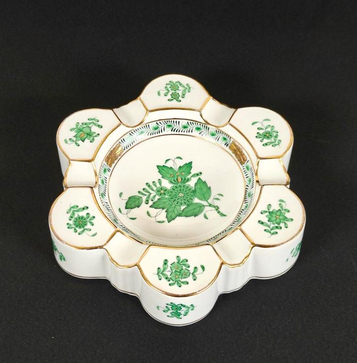 Herend porselein. Apponyi groen. Bakje, sieraden schaal,..., Antiek en Kunst, Antiek | Porselein, Ophalen of Verzenden