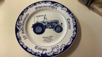 Deutz 1938 oldtimerdagen delfts blauw bord beschikbaar voor biedingen