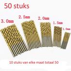 50 x Titanium boortjes Hss Boor voor staal enz.., Verzenden, Nieuw