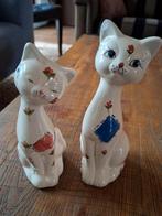 Vintage Katten Beeldjes - Set van 2, Ophalen of Verzenden, Zo goed als nieuw, Dier