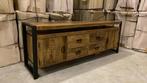 Dressoir van massief Mango metaal 190 cm breed  laagsteprijs, Nieuw, 150 tot 200 cm, Minder dan 100 cm, 25 tot 50 cm