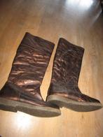 E1329 Why Not mt 37 nieuw laarzen koperbruin leer, Kleding | Dames, Schoenen, Bruin, Verzenden, Nieuw, Hoge laarzen