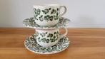 set English Ironstone Tableware Green Apple kop en schotels, Ophalen, Gebruikt, Overige stijlen, Kop(pen) en/of Schotel(s)