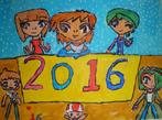 schilderij 2016, Antiek en Kunst, Ophalen of Verzenden