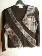 Frank Walder shirt met lange mouw maat 42, Bruin, Maat 42/44 (L), Ophalen of Verzenden, Zo goed als nieuw