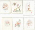 13 prachtige Communie Prentjes met kant (vintage), Verzamelen, Verzenden, Zo goed als nieuw, Kaart of Prent, Christendom | Katholiek