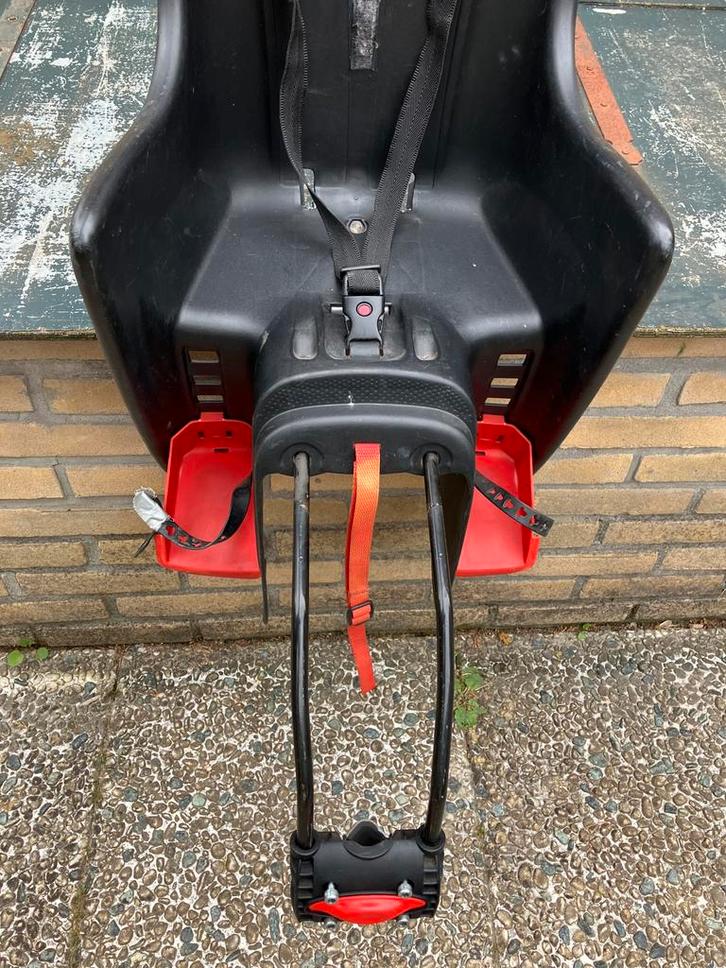 Polysport fietsstoeltje Boodie zadelstang, Fietsen en Brommers, Fietsaccessoires | Fietsstoeltjes, Gebruikt, Achterzitje, 9 t/m 36 kg