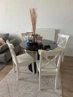 6x Ikea INGOLF stoelen, Huis en Inrichting, Stoelen, Ophalen, Gebruikt, Wit, Vijf, Zes of meer stoelen