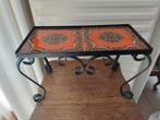 Retro Plantentafeltje - Mid Century Stijl, Minder dan 45 cm, Minder dan 55 cm, Gebruikt, Metaal of Aluminium