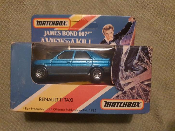 Matchbox James Bond Taxi - A View to a Kill, Hobby en Vrije tijd, Modelauto's | 1:43, Ophalen of Verzenden