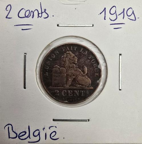 Belgie 2 cents 1919, Postzegels en Munten, Munten | België, Ophalen