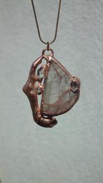 Electroformed koperen Golden Healer red hanger, Verzenden, Mineraal