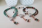 Leren Armband met Miyuki Picasso kralen ook in Wit, Overige kleuren, Verzenden, Nieuw, Leer