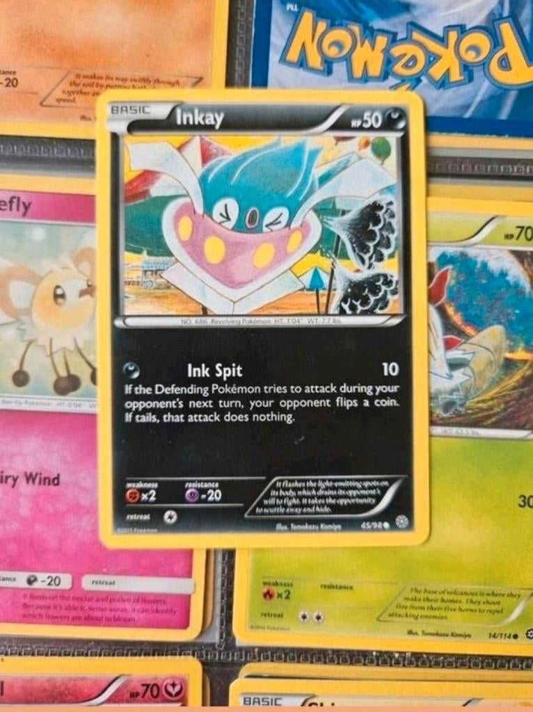 Inkay 45/98 XY Ancient Origins pokemon kaart nm, Ophalen of Verzenden, Zo goed als nieuw, Losse kaart