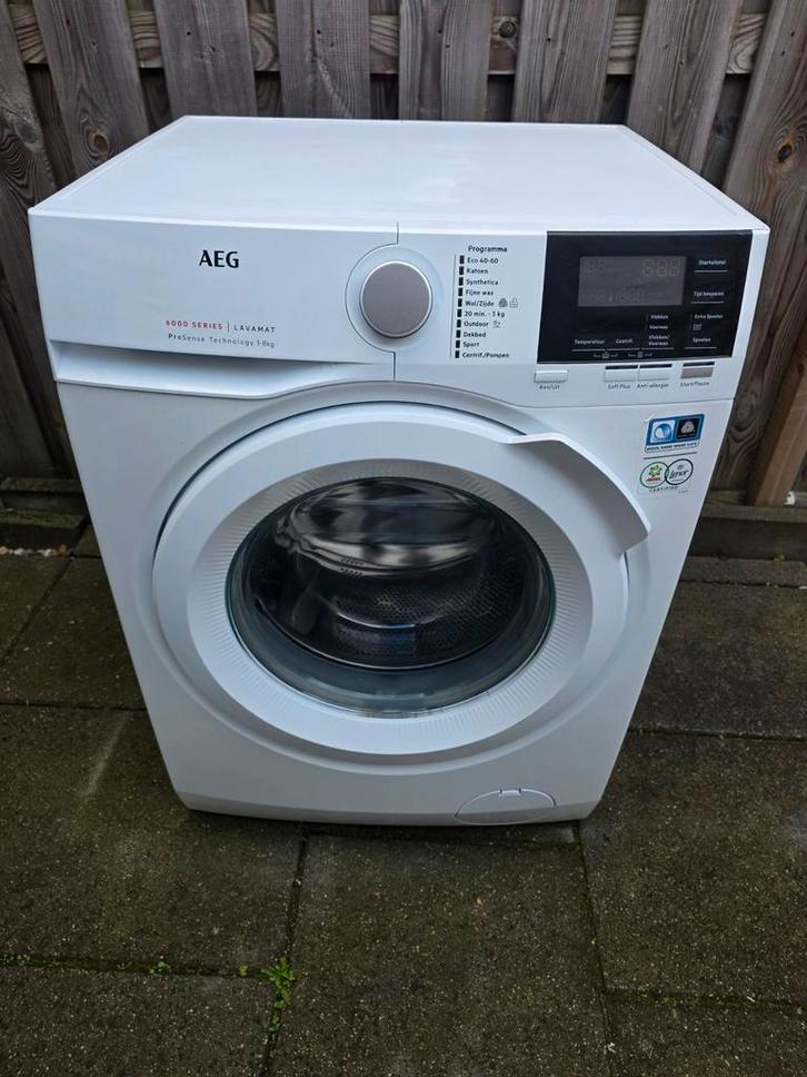 AEG L6FBSPORT wasmachine 8kg 1600TPM A+++, Witgoed en Apparatuur, Wasmachines, Zo goed als nieuw, Voorlader, 8 tot 10 kg, 1600 toeren of meer
