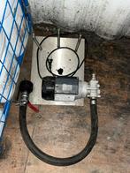 Olie vatpomp voor ibc met 25 meter haspel. 230V, Ophalen, Gebruikt