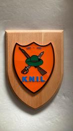 KNIL schildje, Ophalen of Verzenden, Landmacht, Nederland, Embleem of Badge