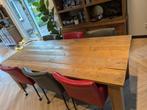 Stijgerhouten Eettafel - 6 persoons, Ophalen, Gebruikt, 200 cm of meer, 50 tot 100 cm