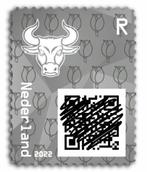 Crypto postzegel Stier 2022 Zwart, Ophalen of Verzenden, Na 1940, Postfris