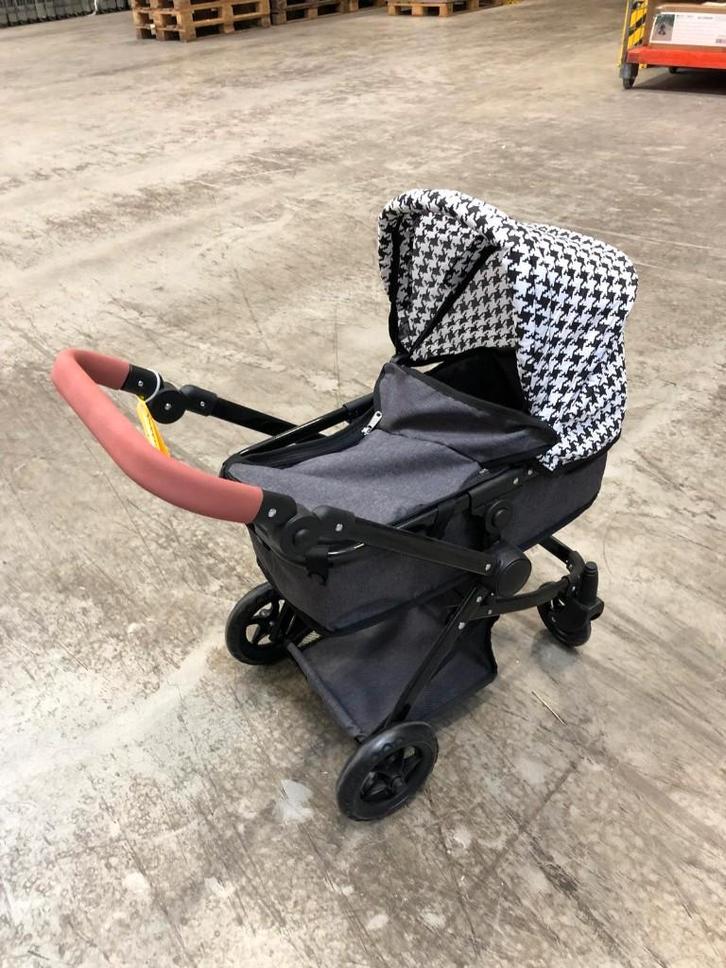 Bandits & Angels poppenwagen Modern Angel 2in1 pied de poule, Kinderen en Baby's, Speelgoed | Poppen, Nieuw, Babypop, Ophalen of Verzenden