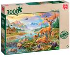 Puzzel Jumbo 'Deer family' NIEUW 3000 stukjes, Ophalen, 500 t/m 1500 stukjes, Nieuw
