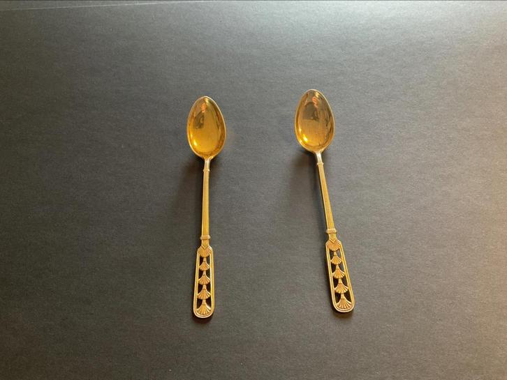 Art Deco Andersen theelepeltjes, Antiek en Kunst, Antiek | Bestek, Ophalen of Verzenden