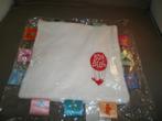 bon bébé labeldoekje wit/rood luchtballon op doek gestikt, Kinderen en Baby's, Ophalen of Verzenden, Nieuw, Overige typen