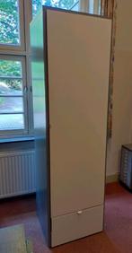 Witte met grijze Ikea kledingkast met lade, Visthus, Ophalen, Minder dan 50 cm, Gebruikt, 200 cm of meer