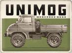 Unimog Mercedes Benz relief reclamebord van metaal wandbord