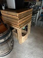 Steigerhouten Tafelblad - 80x80 cm, Gebruikt, 50 tot 100 cm, Vierkant, Ophalen of Verzenden