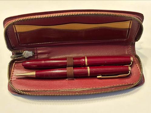 Vintage (60’s) Parker SlimFold set (vulpen en vulpotlood), Verzamelen, Pennenverzamelingen, Gebruikt, Vulpen, Parker, Ophalen of Verzenden