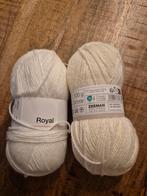 2 Bollen Acryl Garen Wit Royal zeeman - Kleurcode 80/1 & 03, Ophalen of Verzenden, Nieuw, Breien of Haken, Wol of Garen